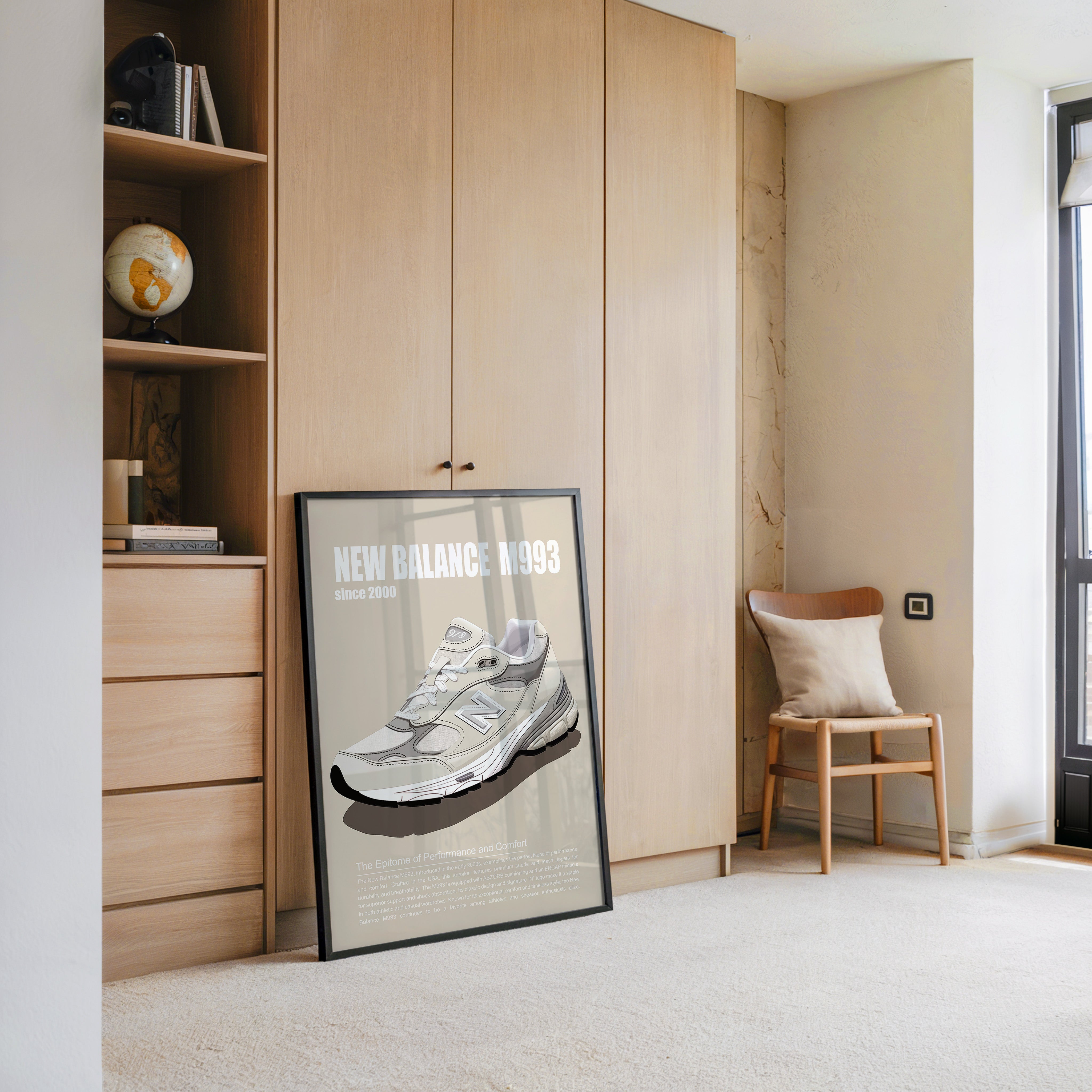 Sneaker Illustration Retro-Stil