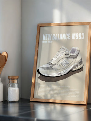 Sneaker Illustration Retro-Stil