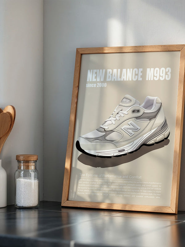Sneaker Illustration Retro-Stil