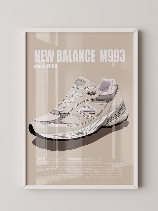 Sneaker Illustration Retro-Stil