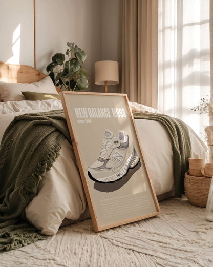 Sneaker Illustration Retro-Stil