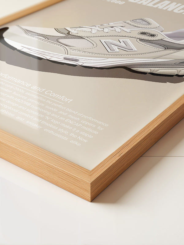 Sneaker Illustration Retro-Stil