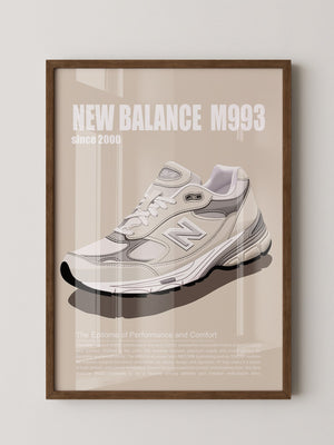 Sneaker Illustration Retro-Stil
