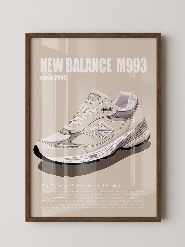 Sneaker Illustration Retro-Stil
