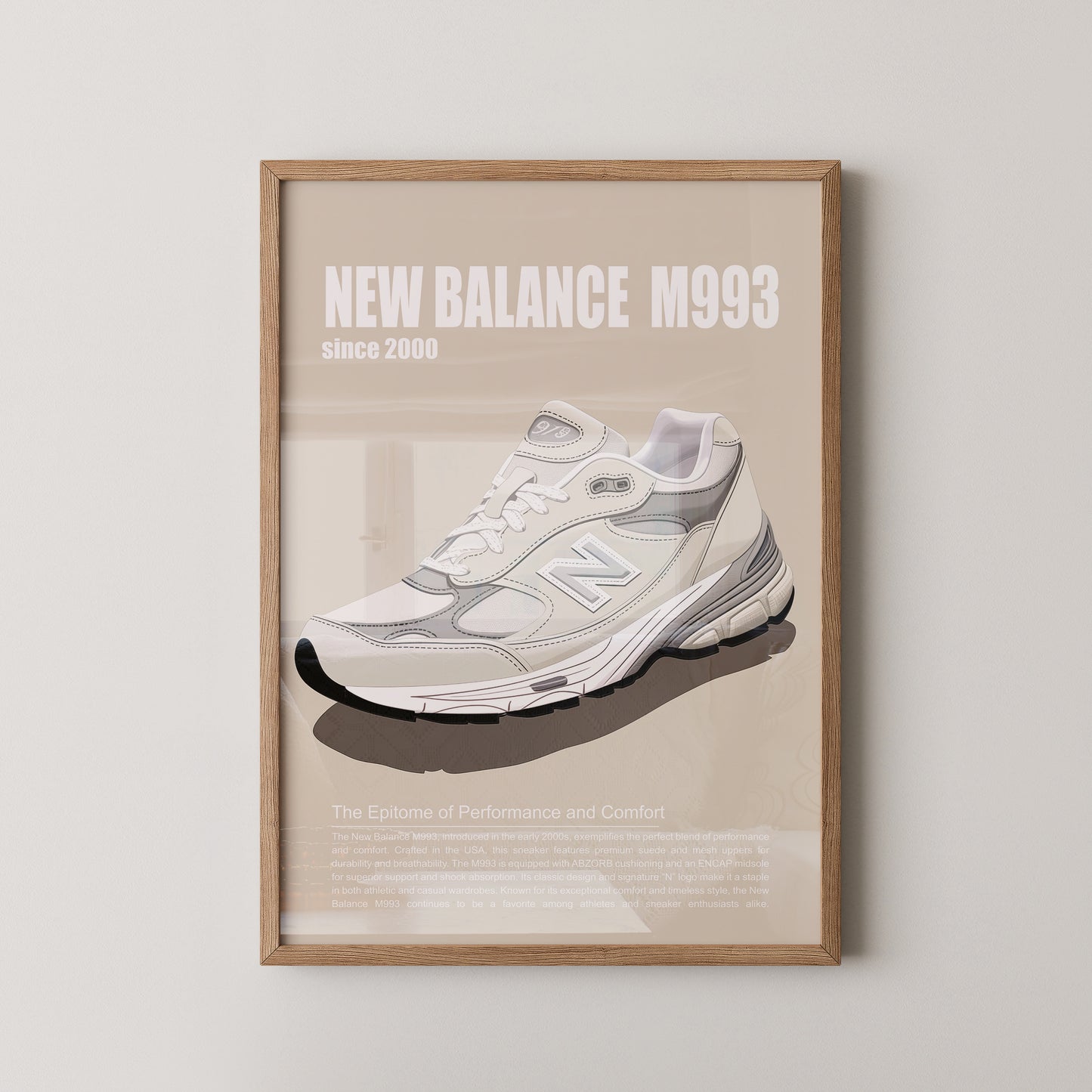 Sneaker Illustration Retro-Stil