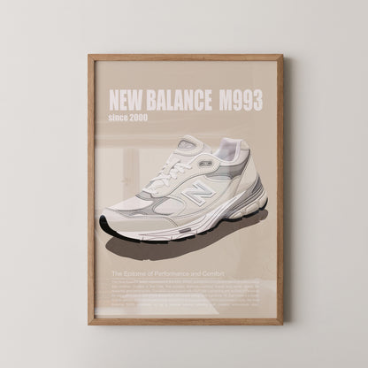 Sneaker Illustration Retro-Stil