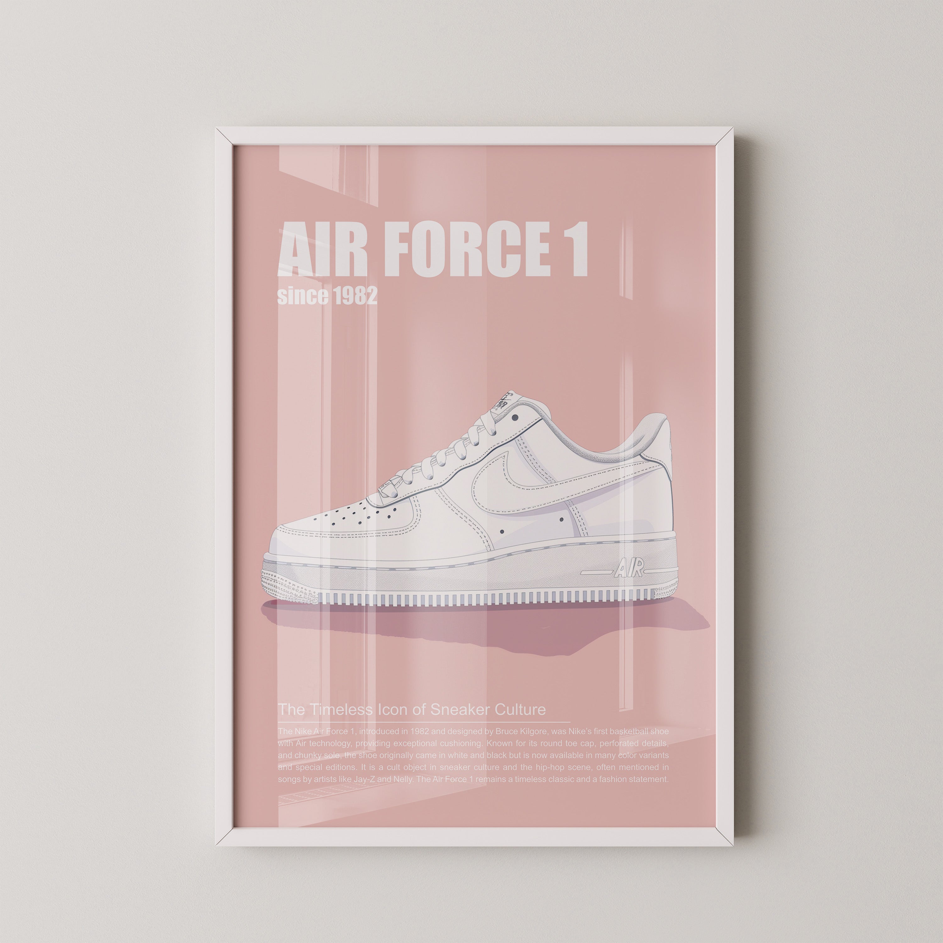 Sneaker Weiß Seitenansicht Retro