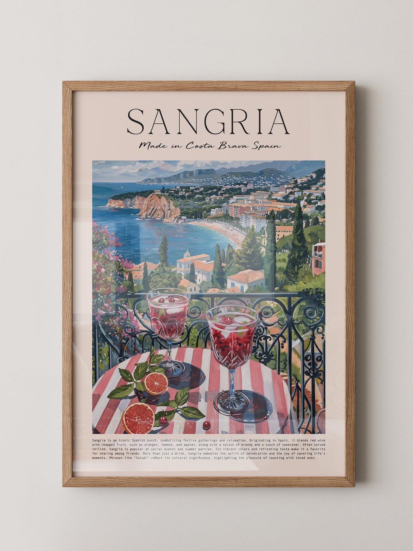 Sangria Terrasse Küstenblick