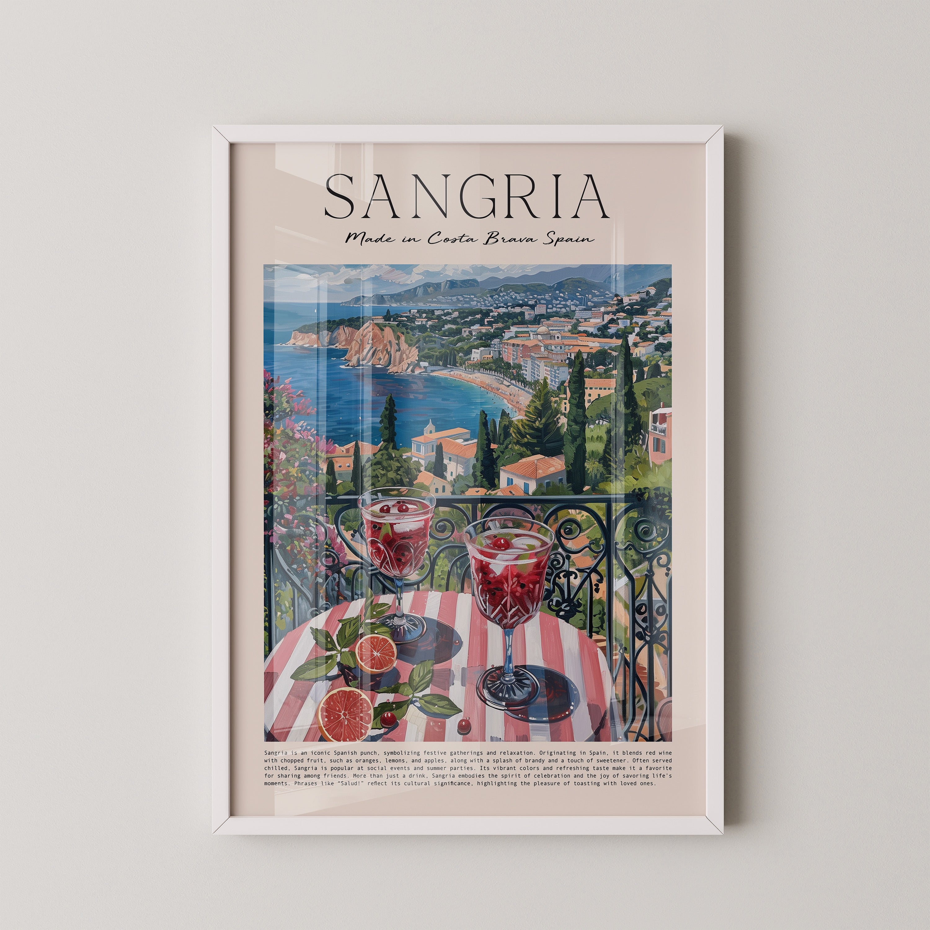 Sangria Terrasse Küstenblick