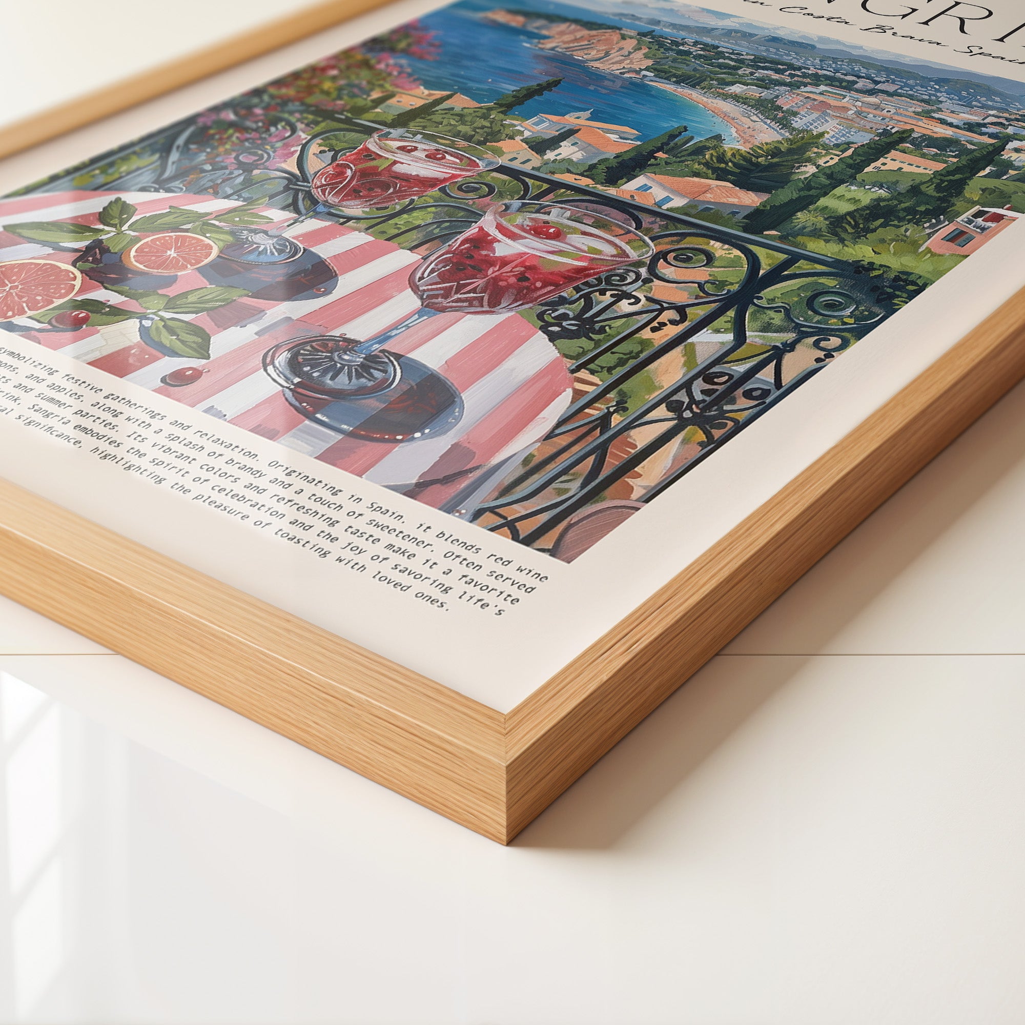 Sangria Terrasse Küstenblick