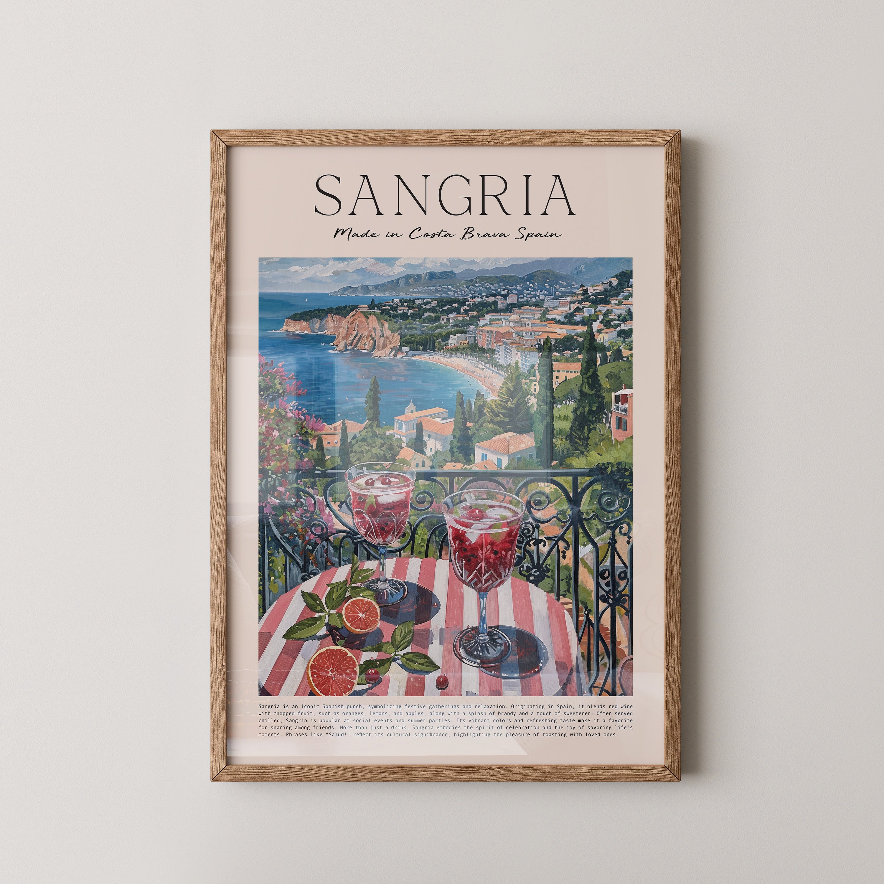 Sangria Terrasse Küstenblick