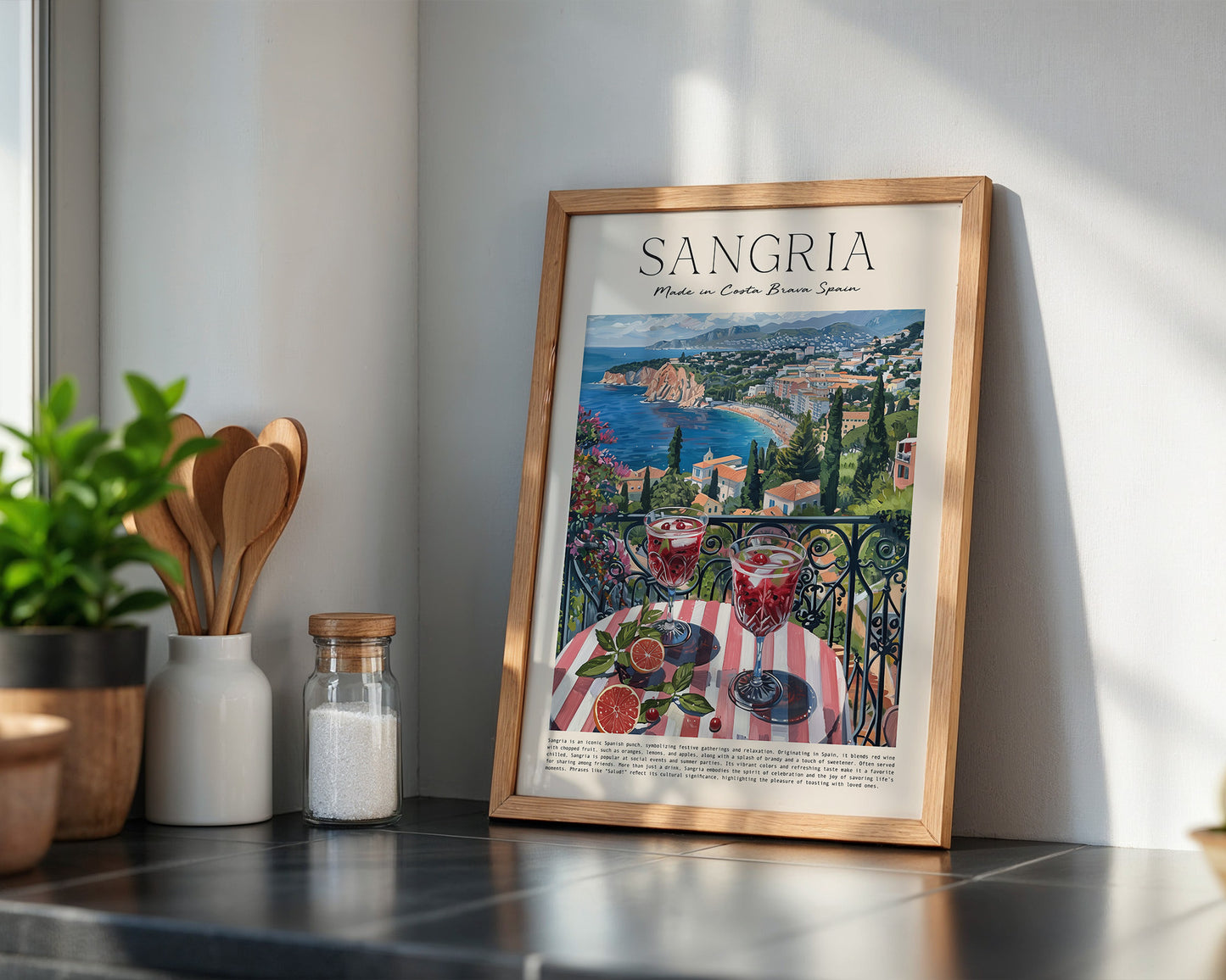 Sangria Terrasse Küstenblick