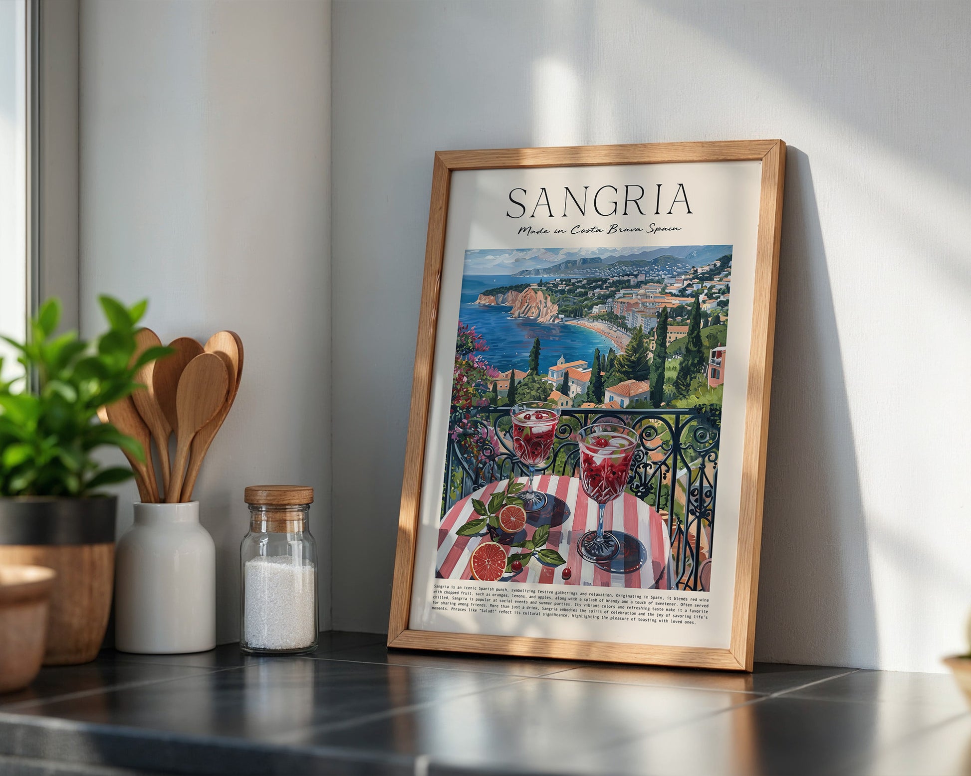 Sangria Terrasse Küstenblick