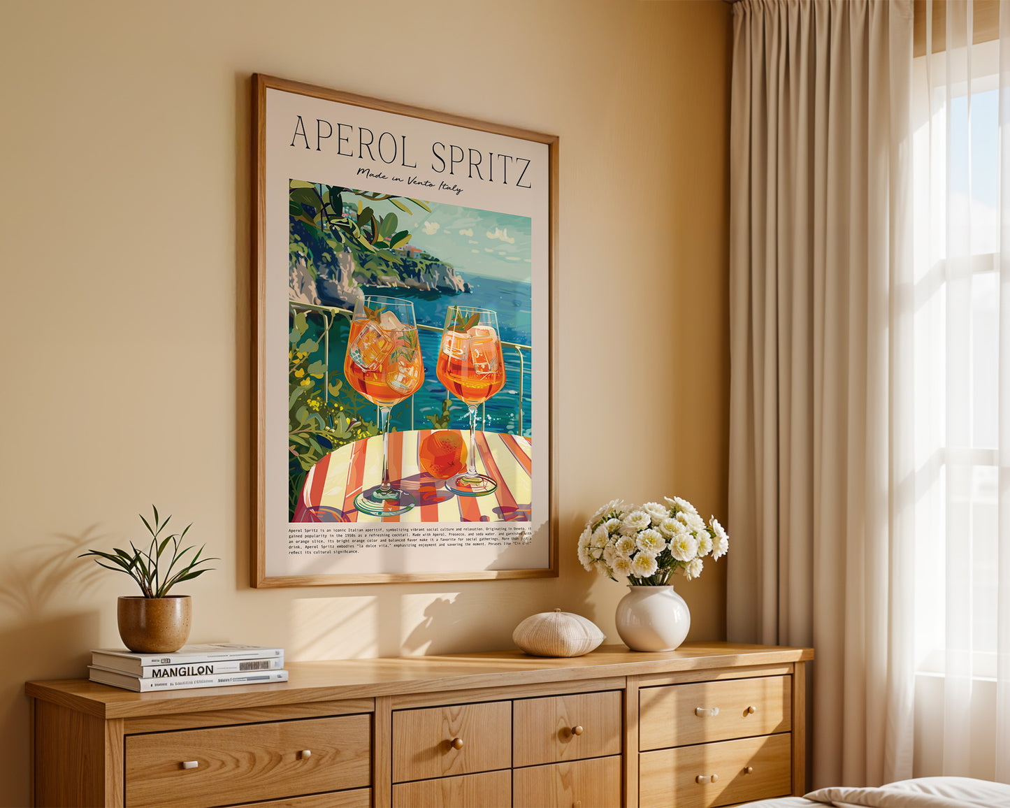 Sommerdrink Illustration Meerblick