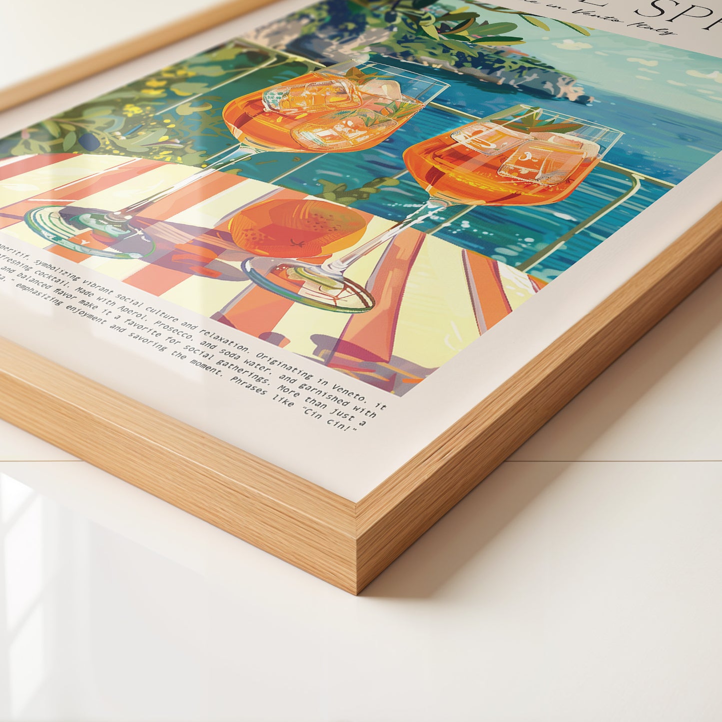 Sommerdrink Illustration Meerblick