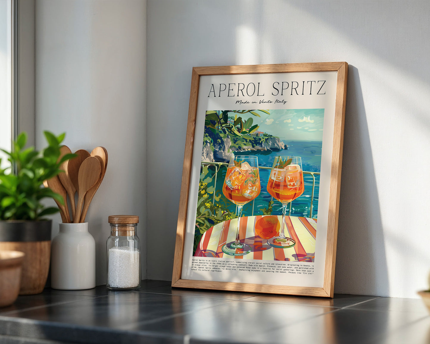 Sommerdrink Illustration Meerblick