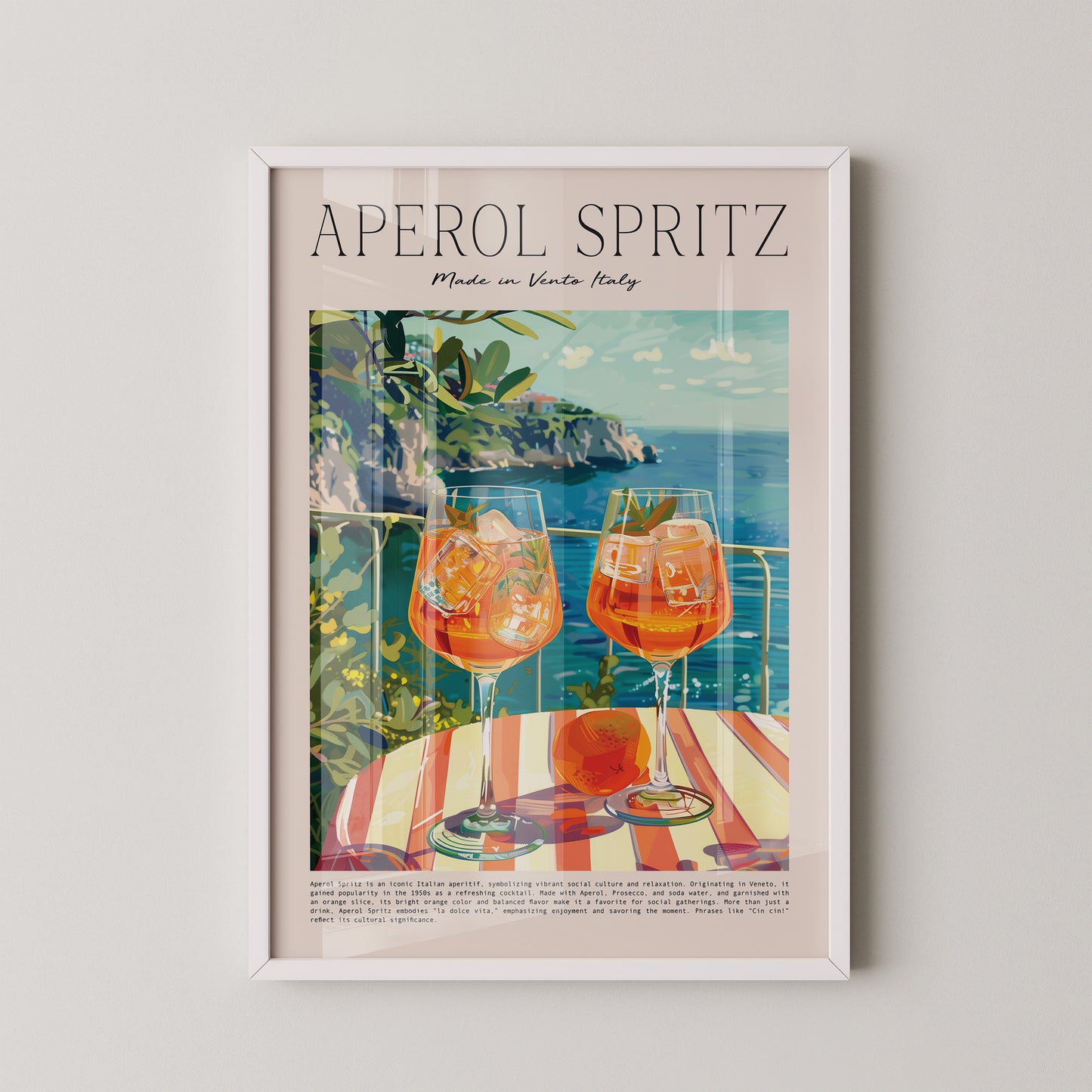 Aperol Spritz Illustration Meerblick