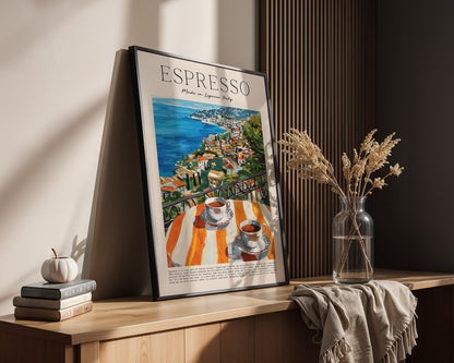 Espresso Meerblick Malerei