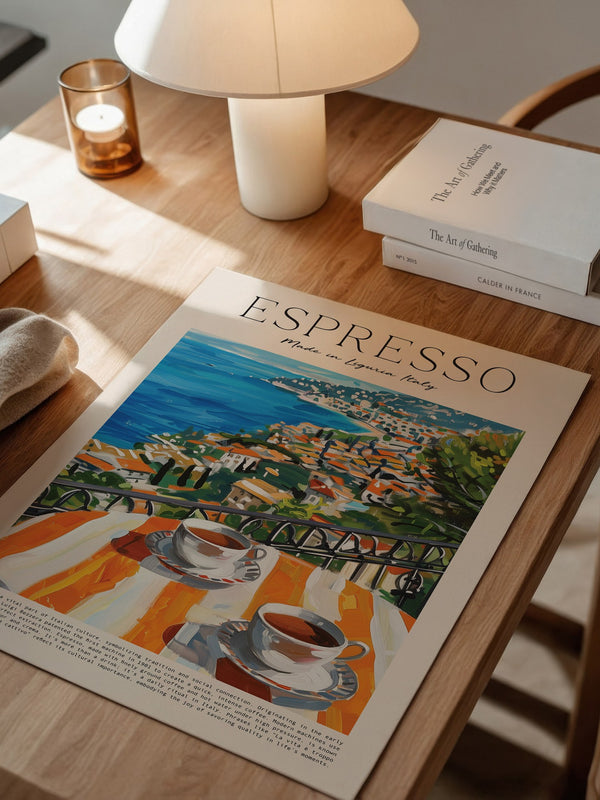 Espresso Meerblick Malerei