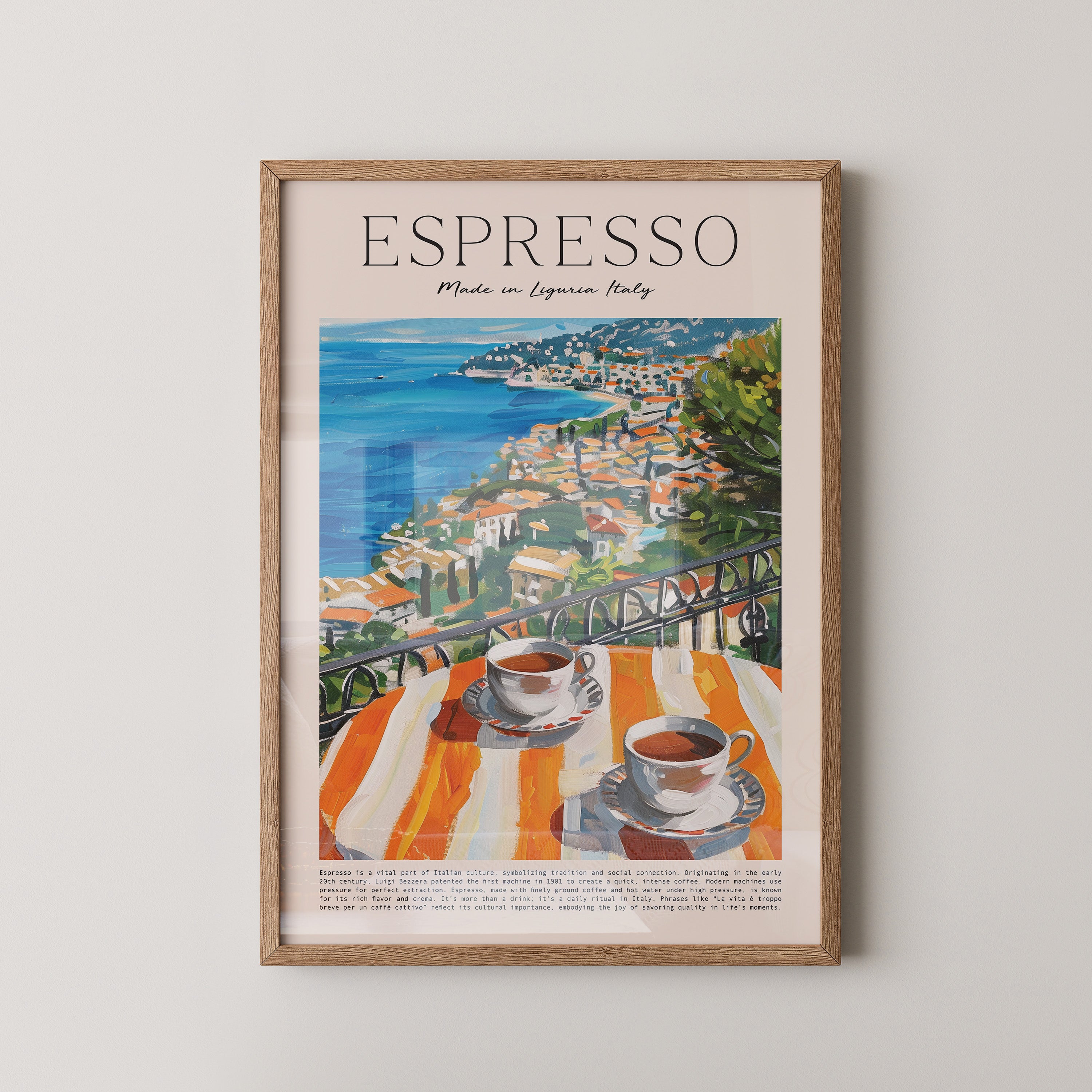 Espresso Meerblick Malerei