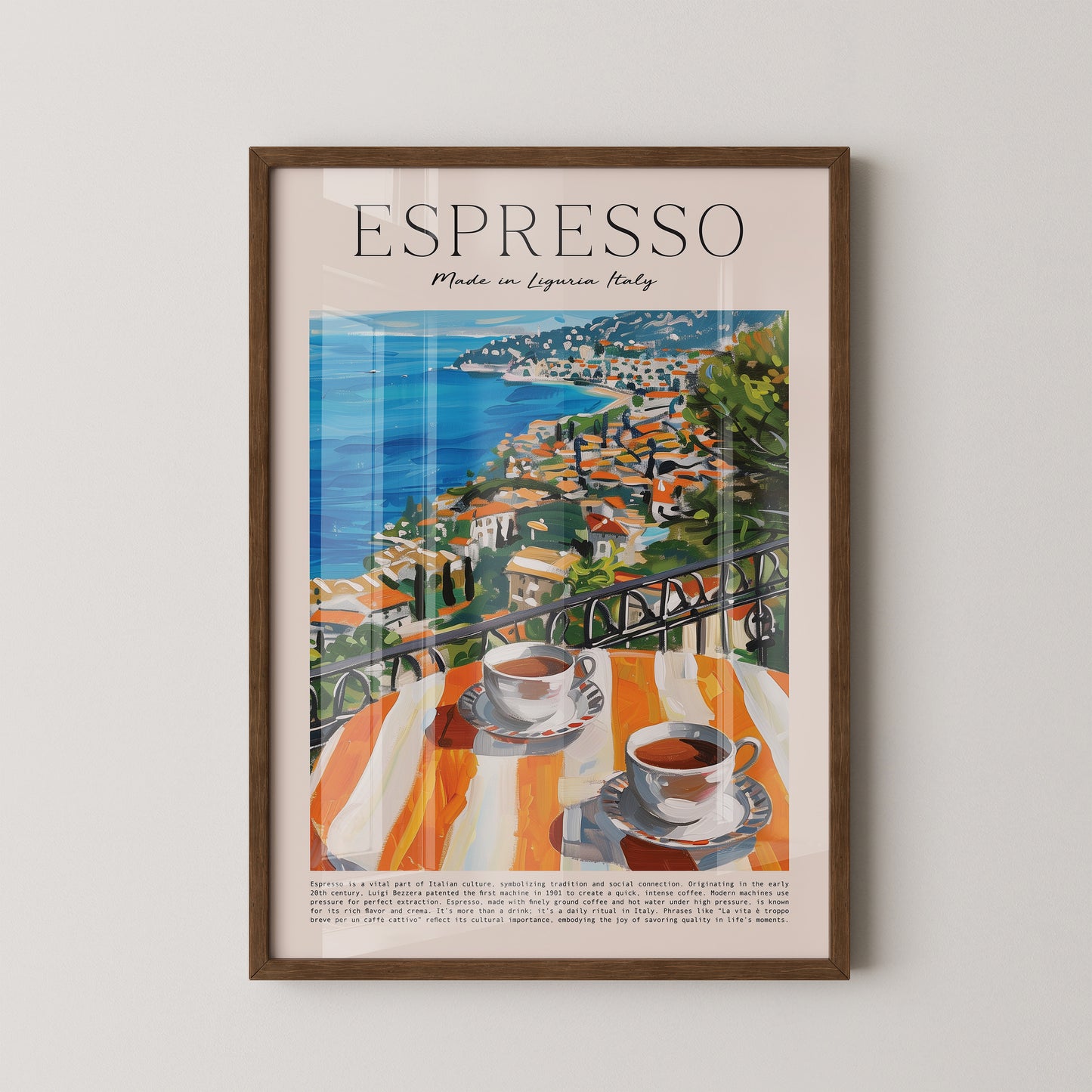 Espresso Meerblick Malerei