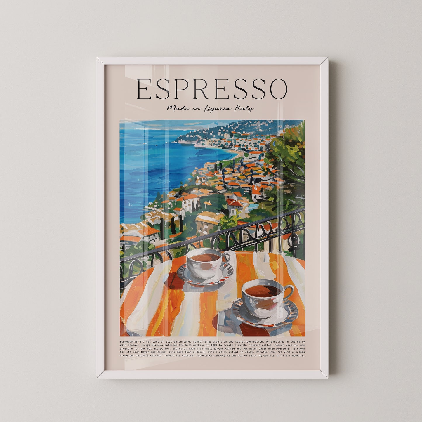 Espresso Meerblick Malerei