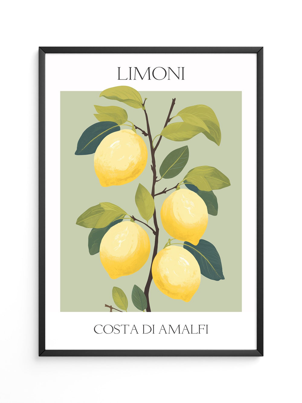 Zitronenbaum Amalfi Illustration