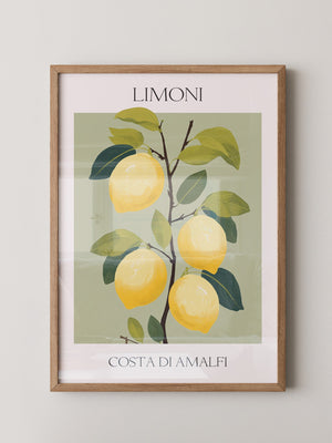 Zitronenbaum Amalfi Illustration