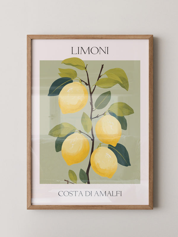 Zitronenbaum Amalfi Illustration