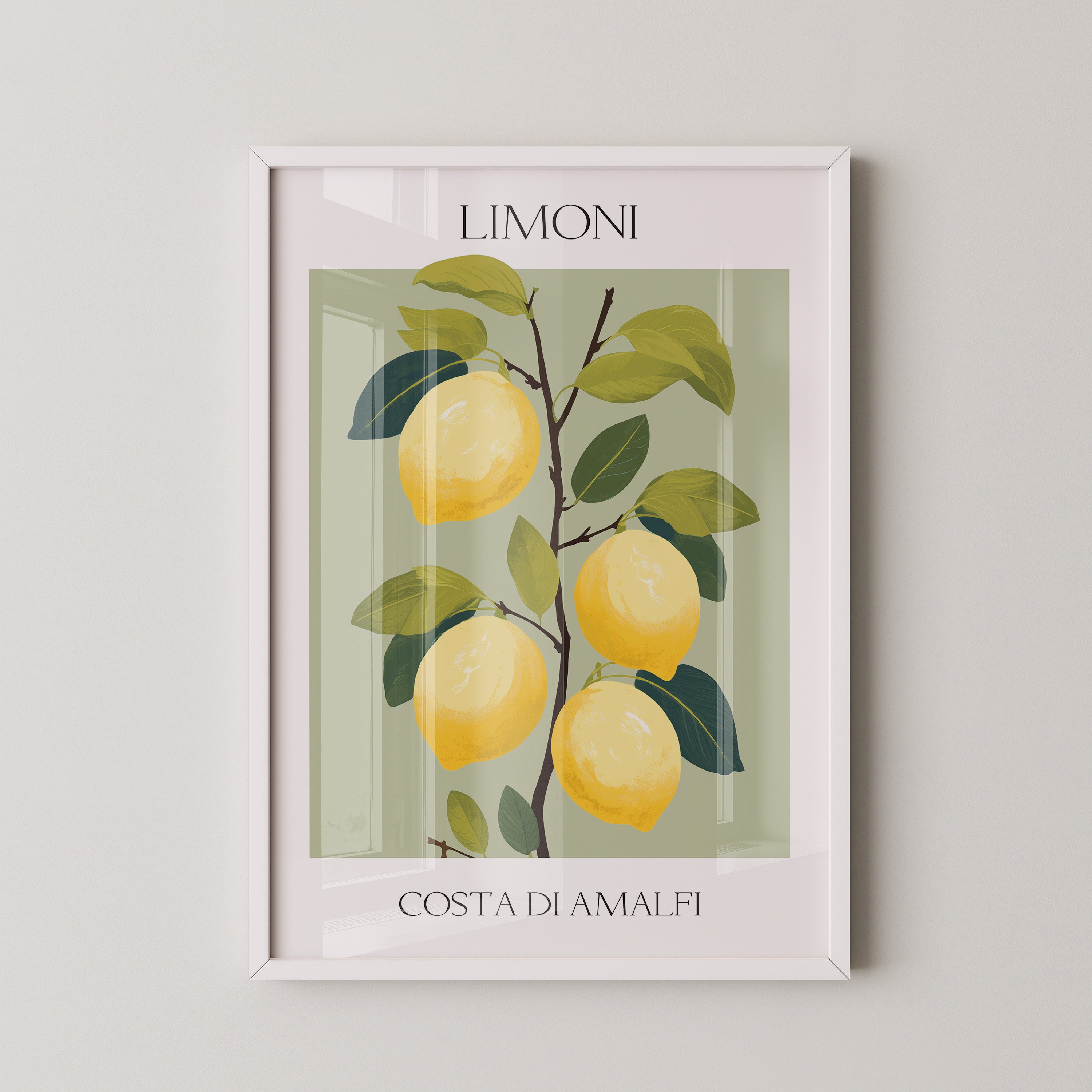 Zitronenbaum Amalfi Illustration