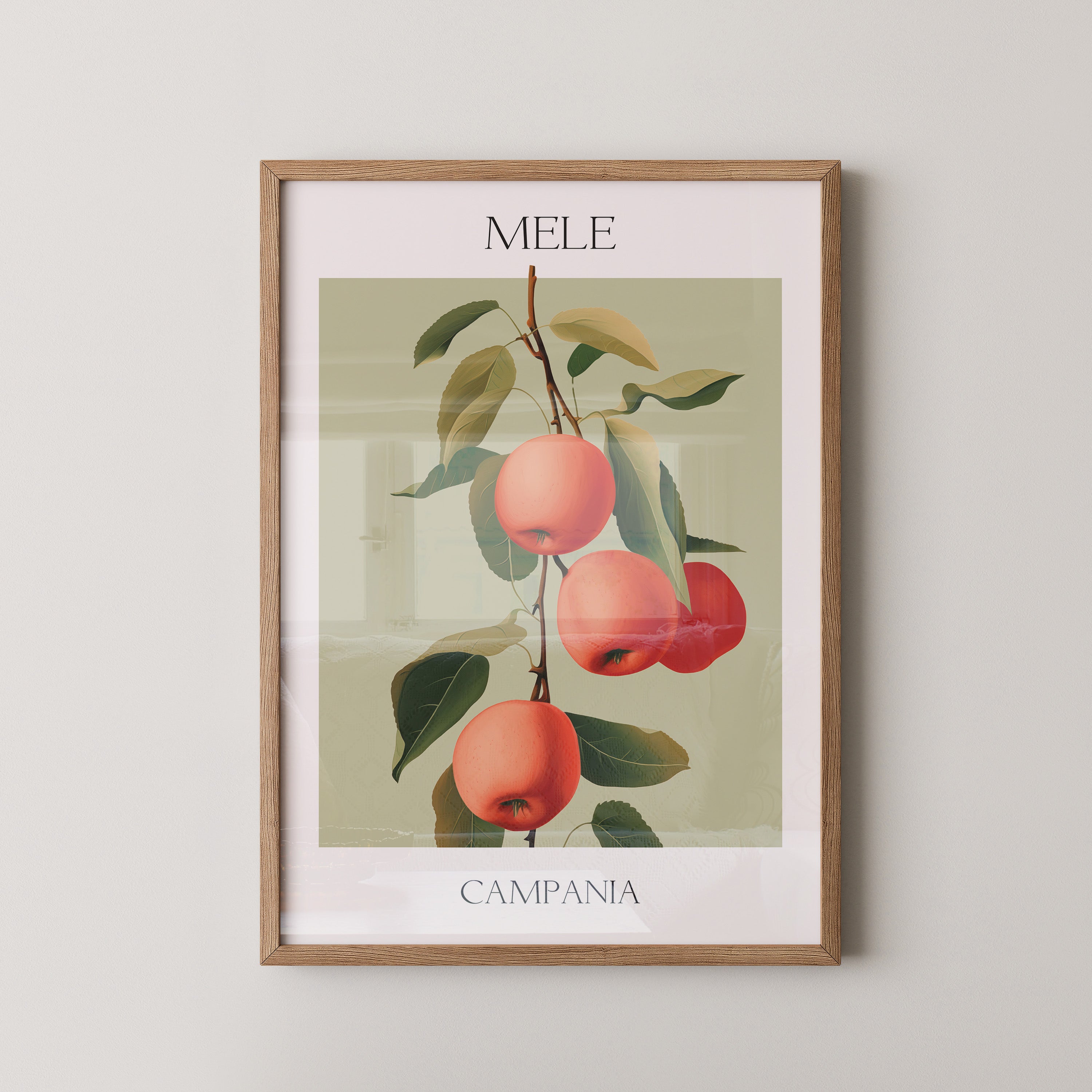 Äpfel Ast Illustration Vintage