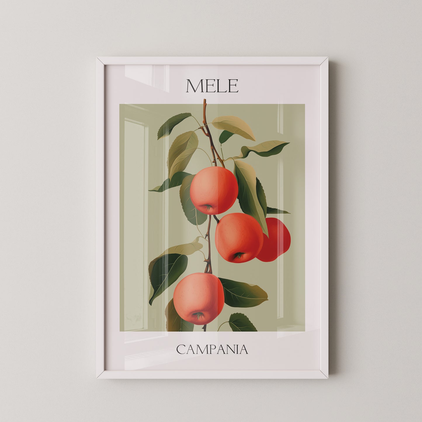 Äpfel Ast Illustration Vintage