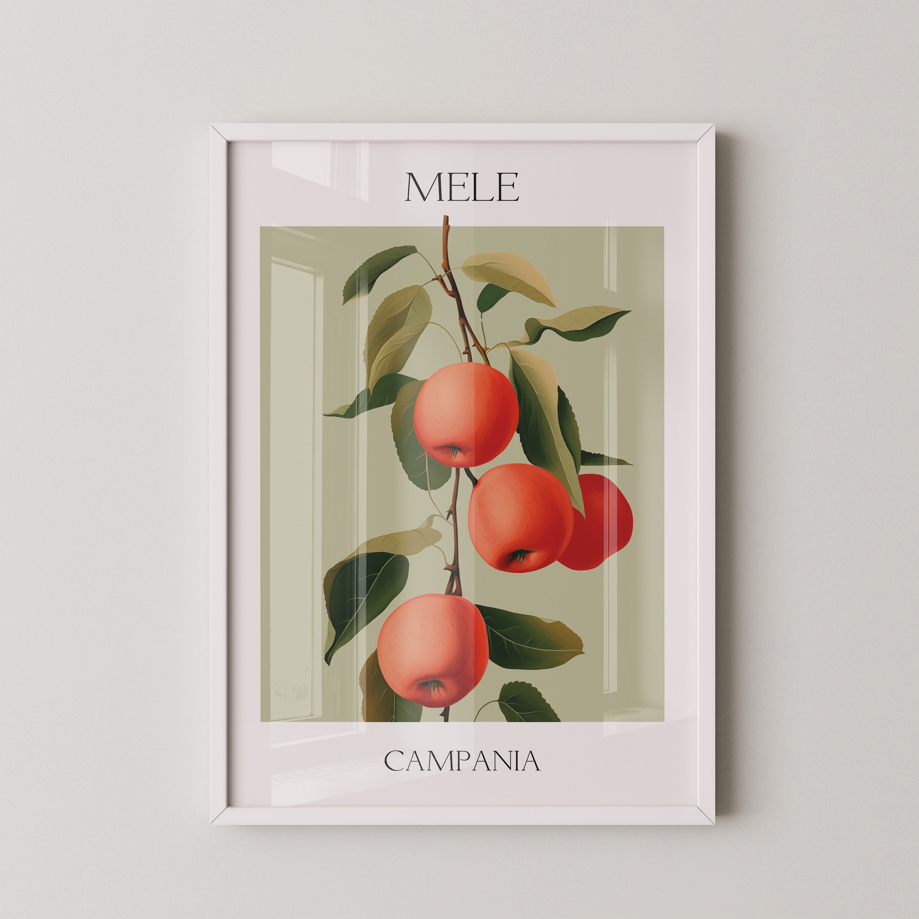 Äpfel Ast Illustration Vintage