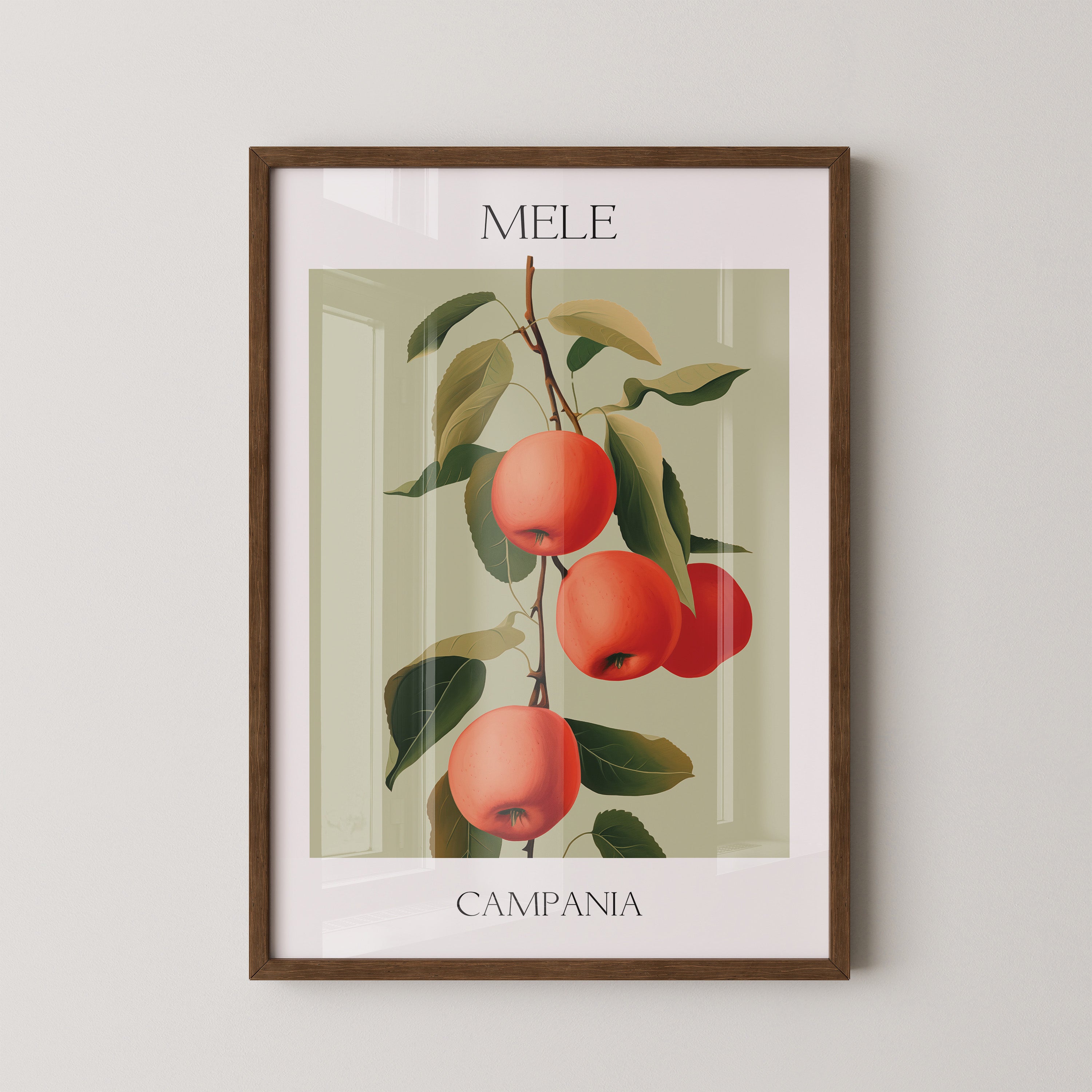 Äpfel Ast Illustration Vintage