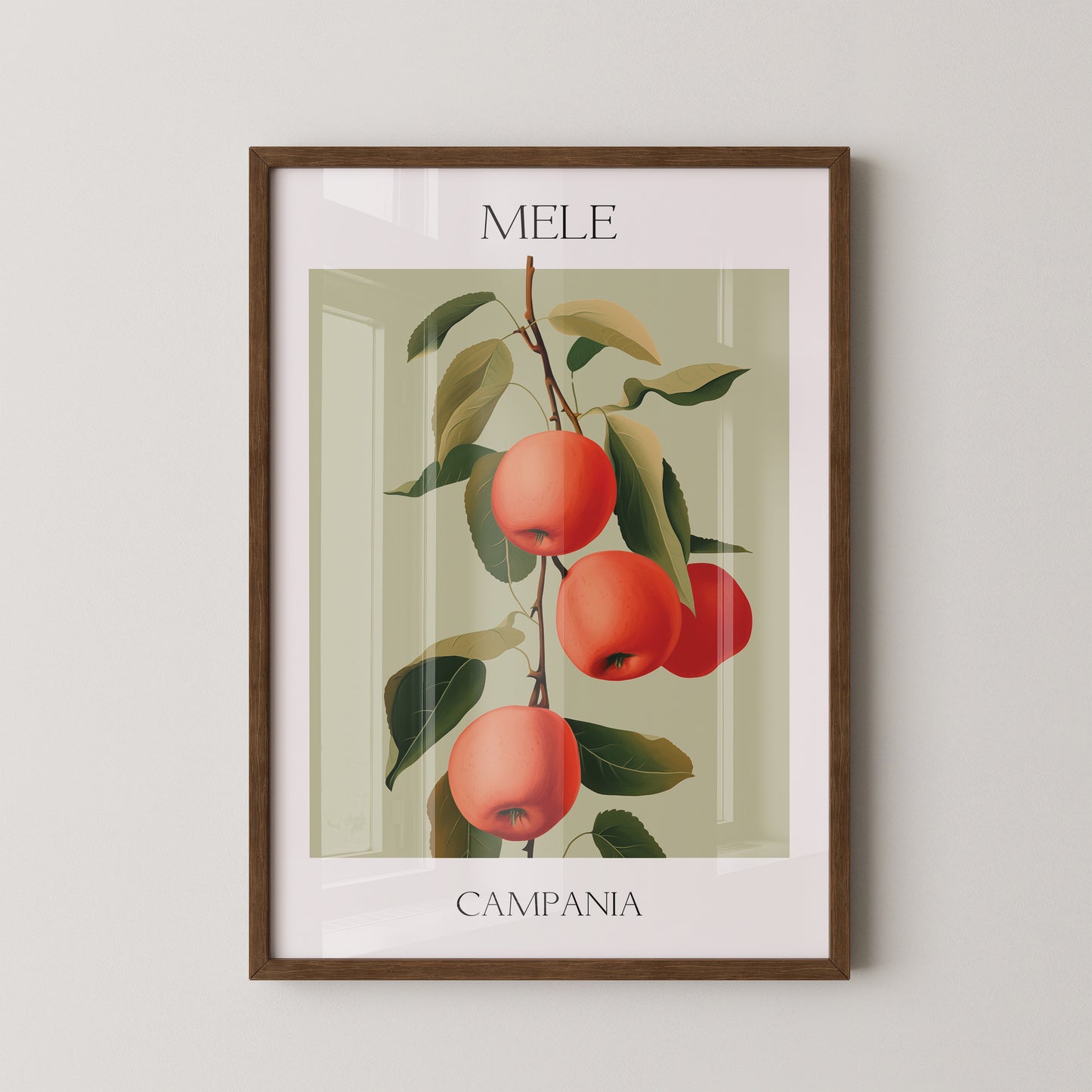 Äpfel Ast Illustration Vintage