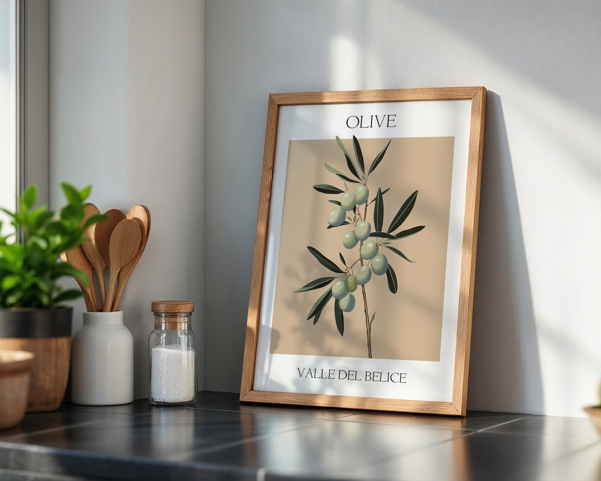 Olivenzweig Minimalistisch