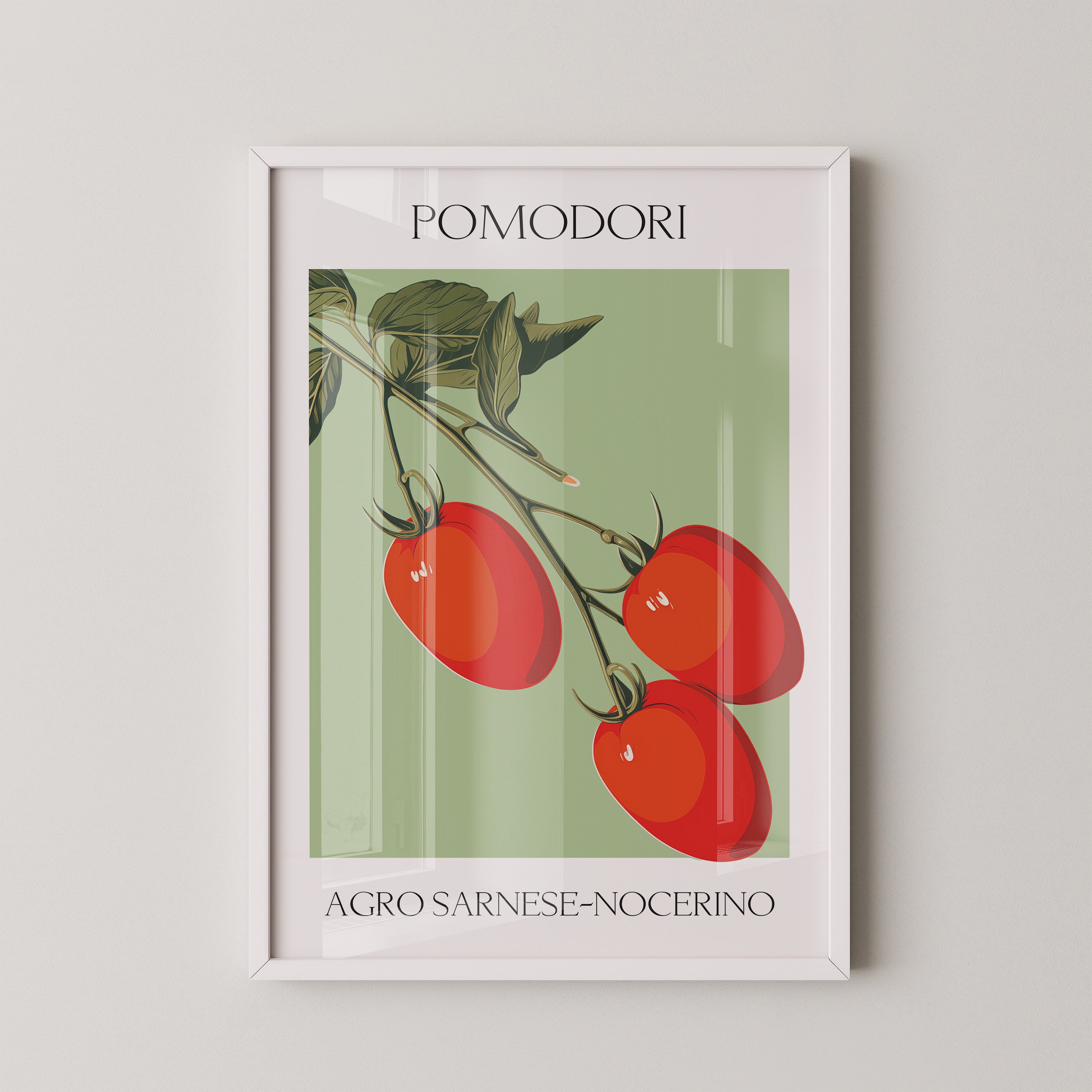 Tomaten Ranke Retro Grafik