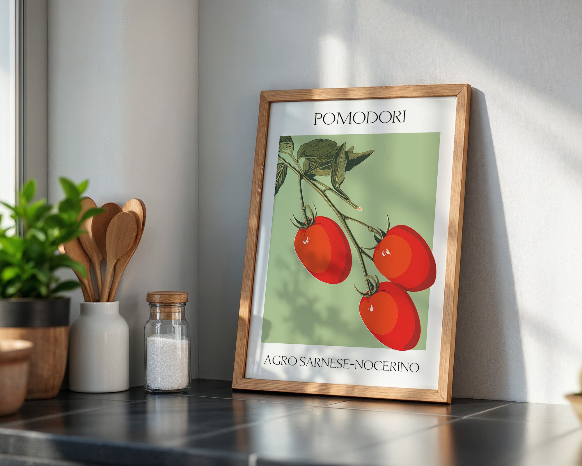 Tomaten Ranke Retro Grafik