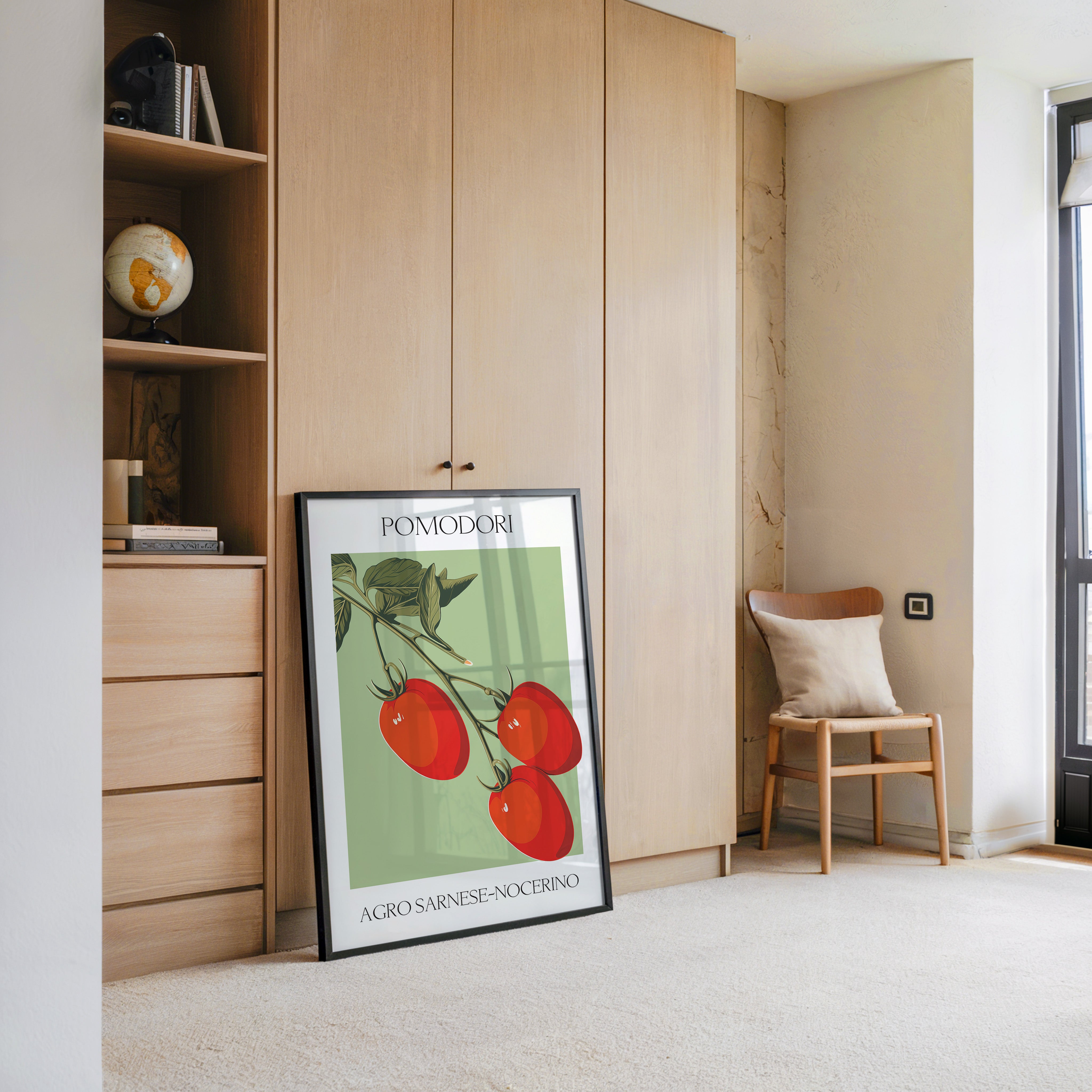 Tomaten Ranke Retro Grafik