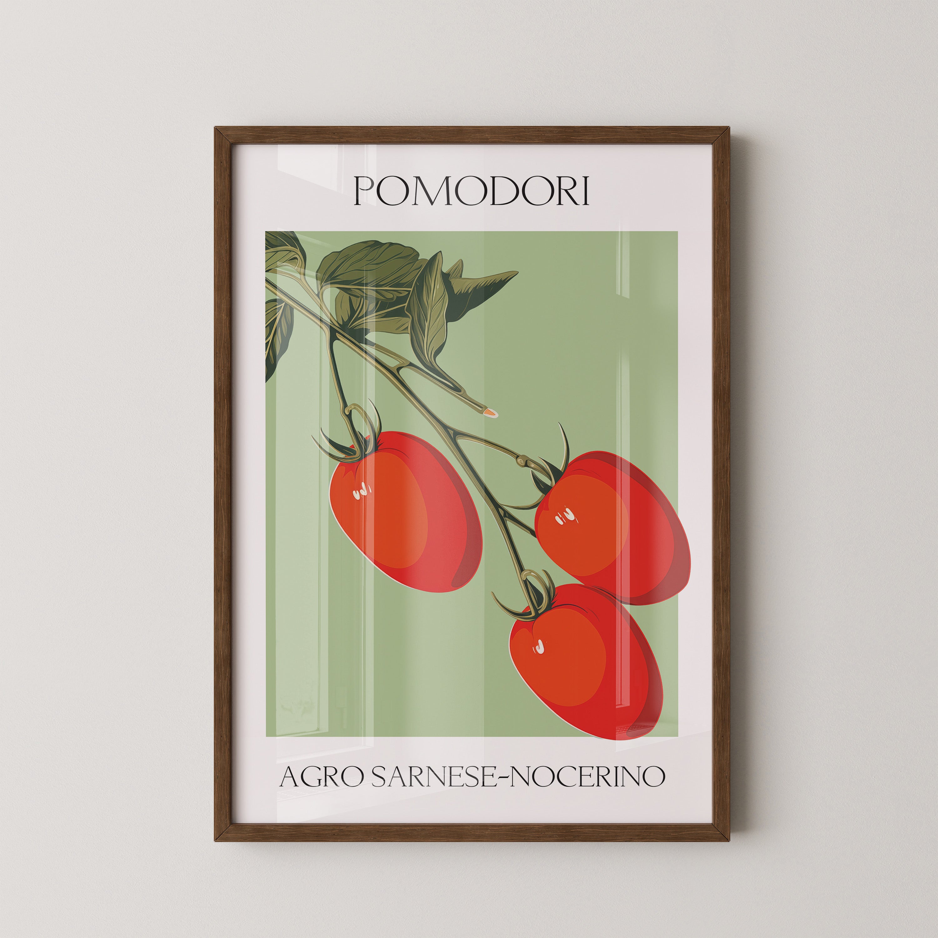 Tomaten Ranke Retro Grafik