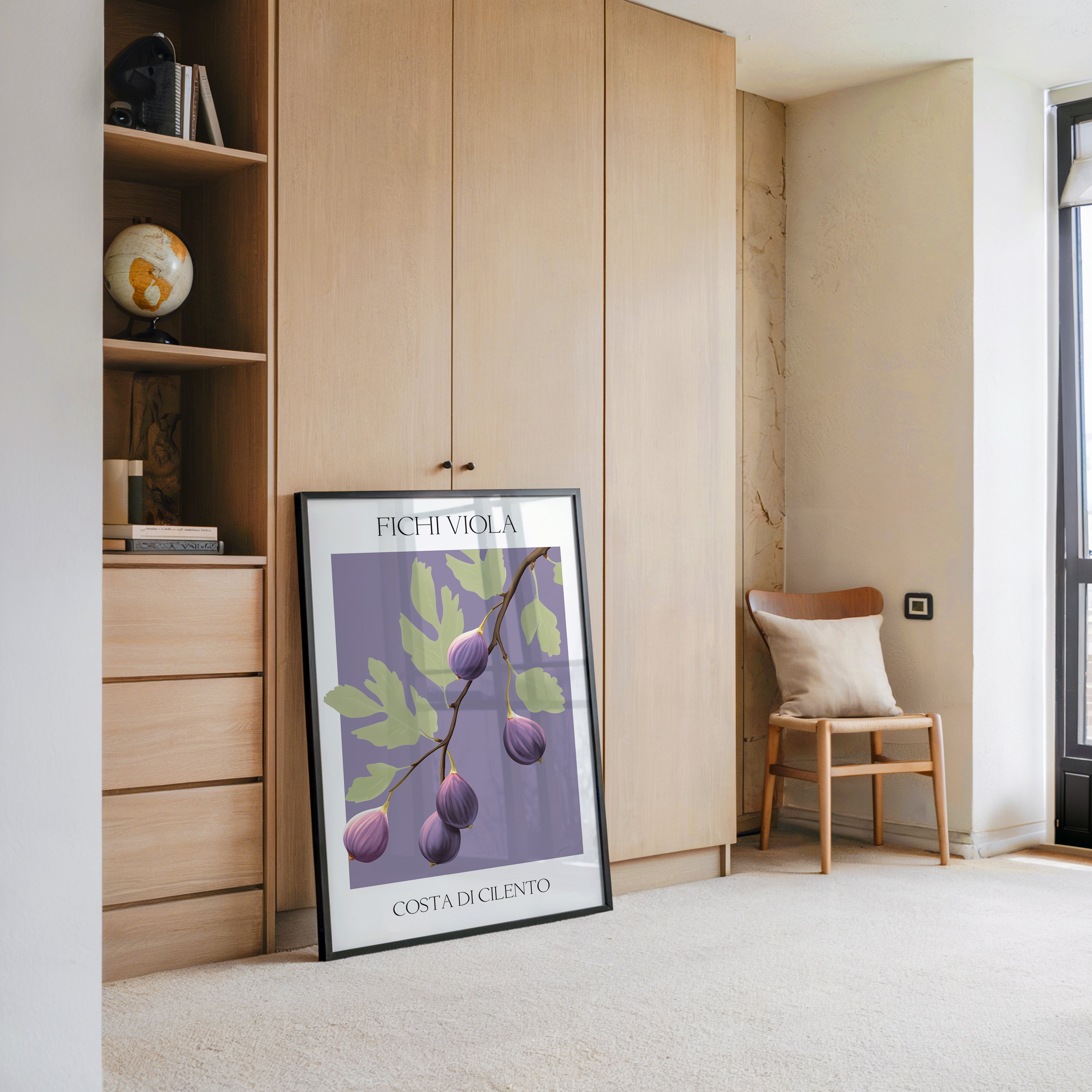 Feigenzweig Lila Aquarell