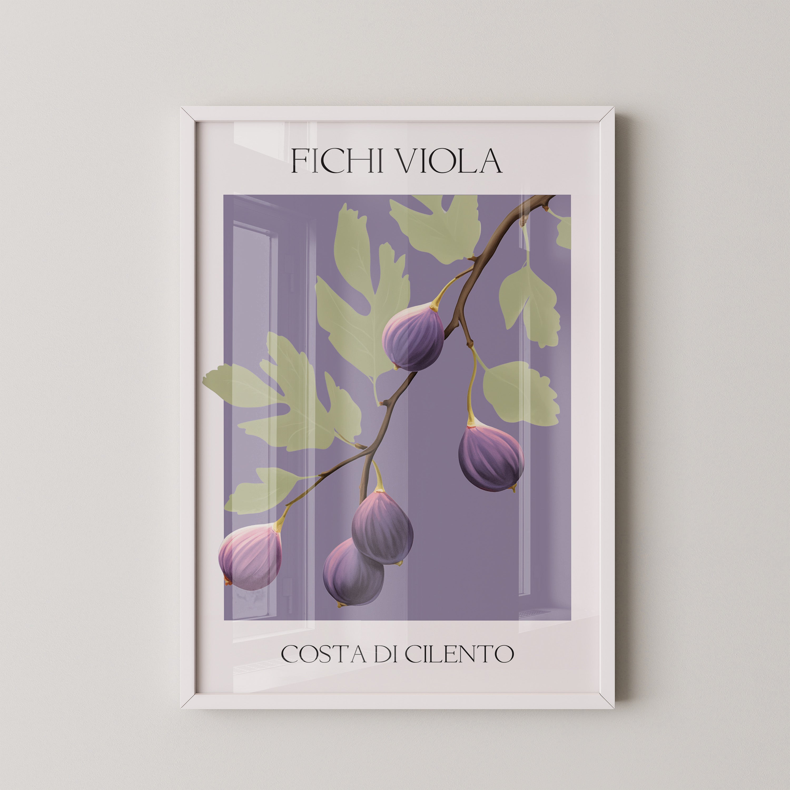 Feigenzweig Lila Aquarell