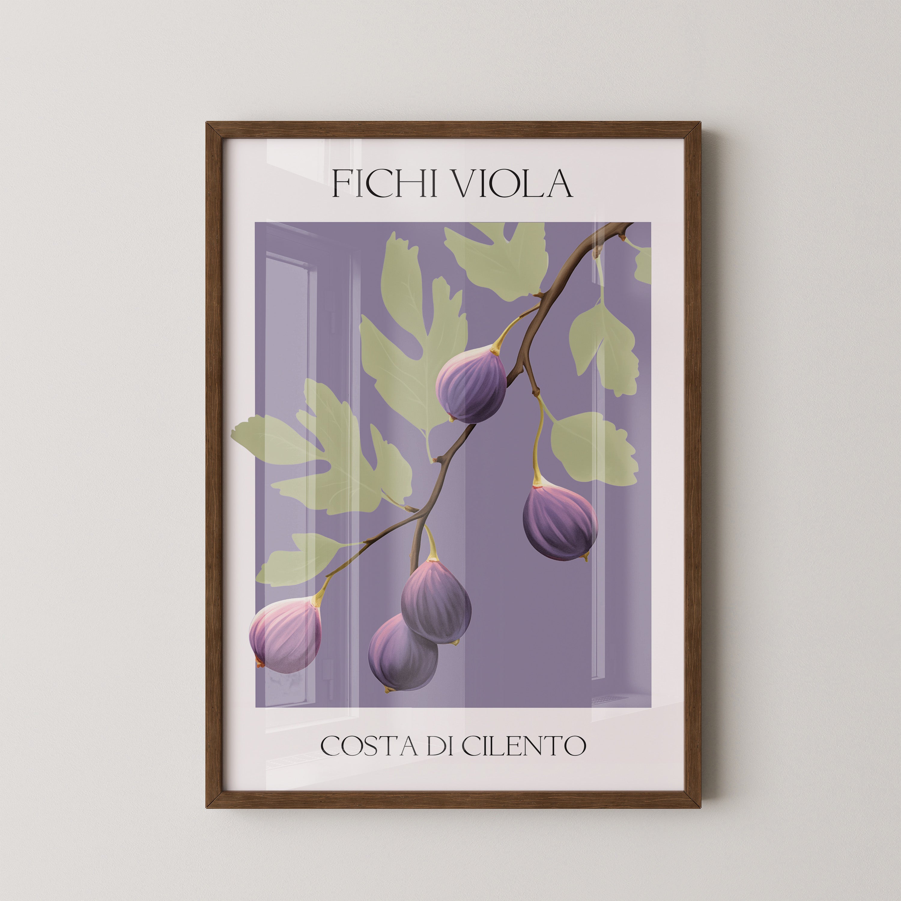 Feigenzweig Lila Aquarell