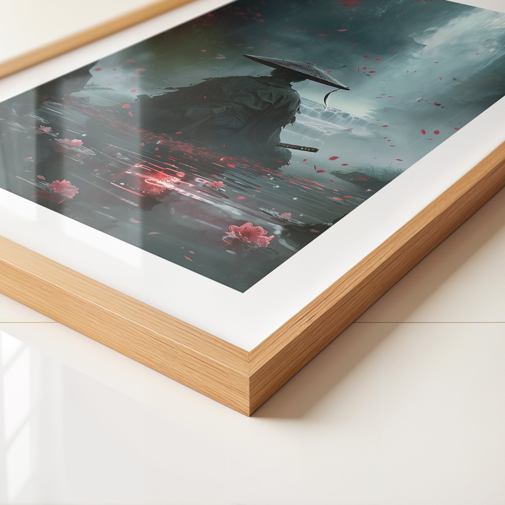 Samurai Wasserfall Mystisch