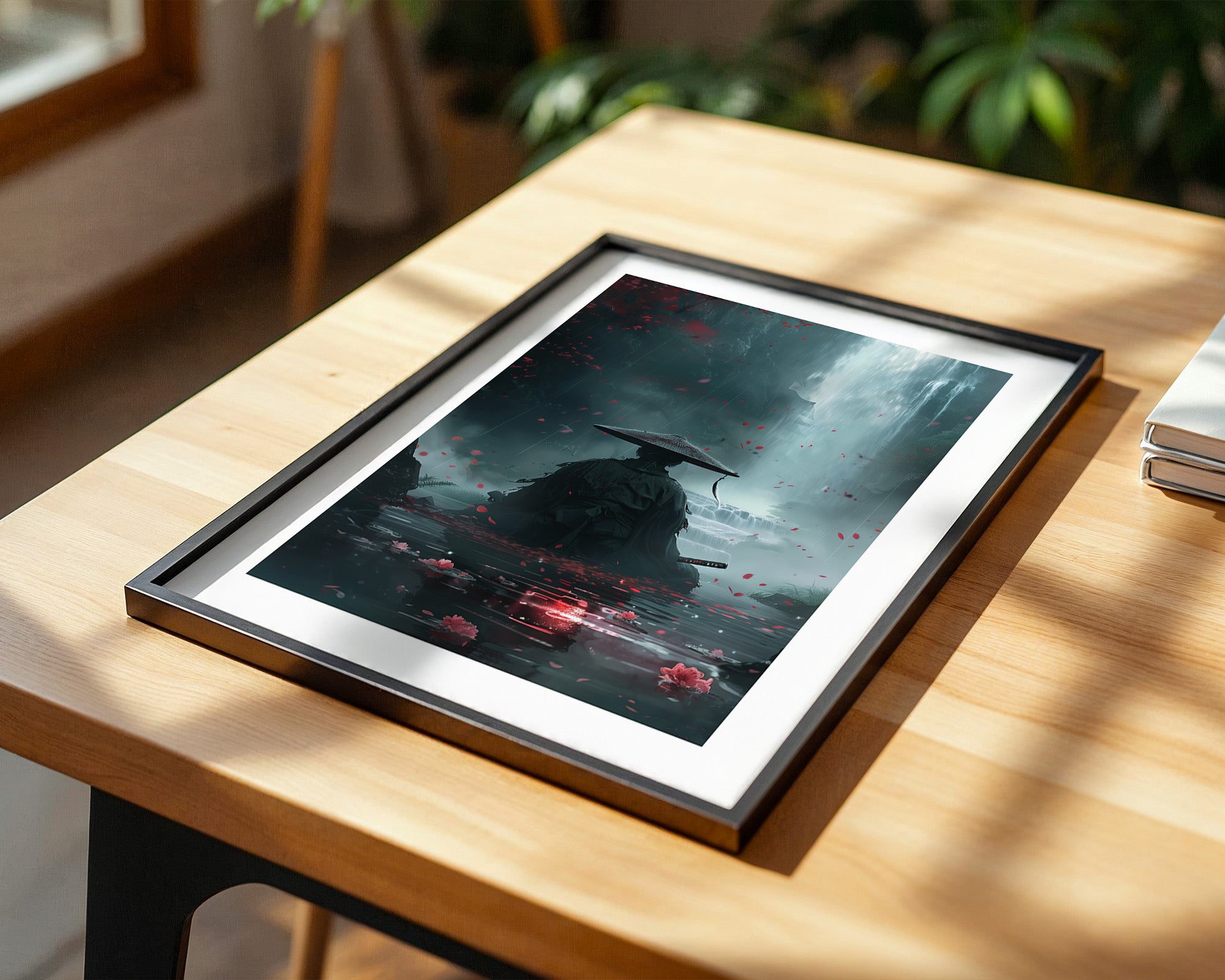 Samurai Wasserfall Mystisch