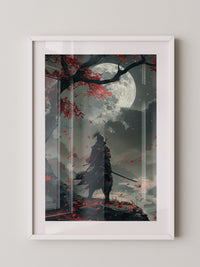 Samurai Herbstmond Fantasy