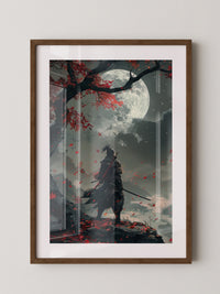 Samurai Herbstmond Fantasy