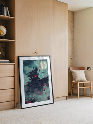 Samurai Reiter Mondlicht