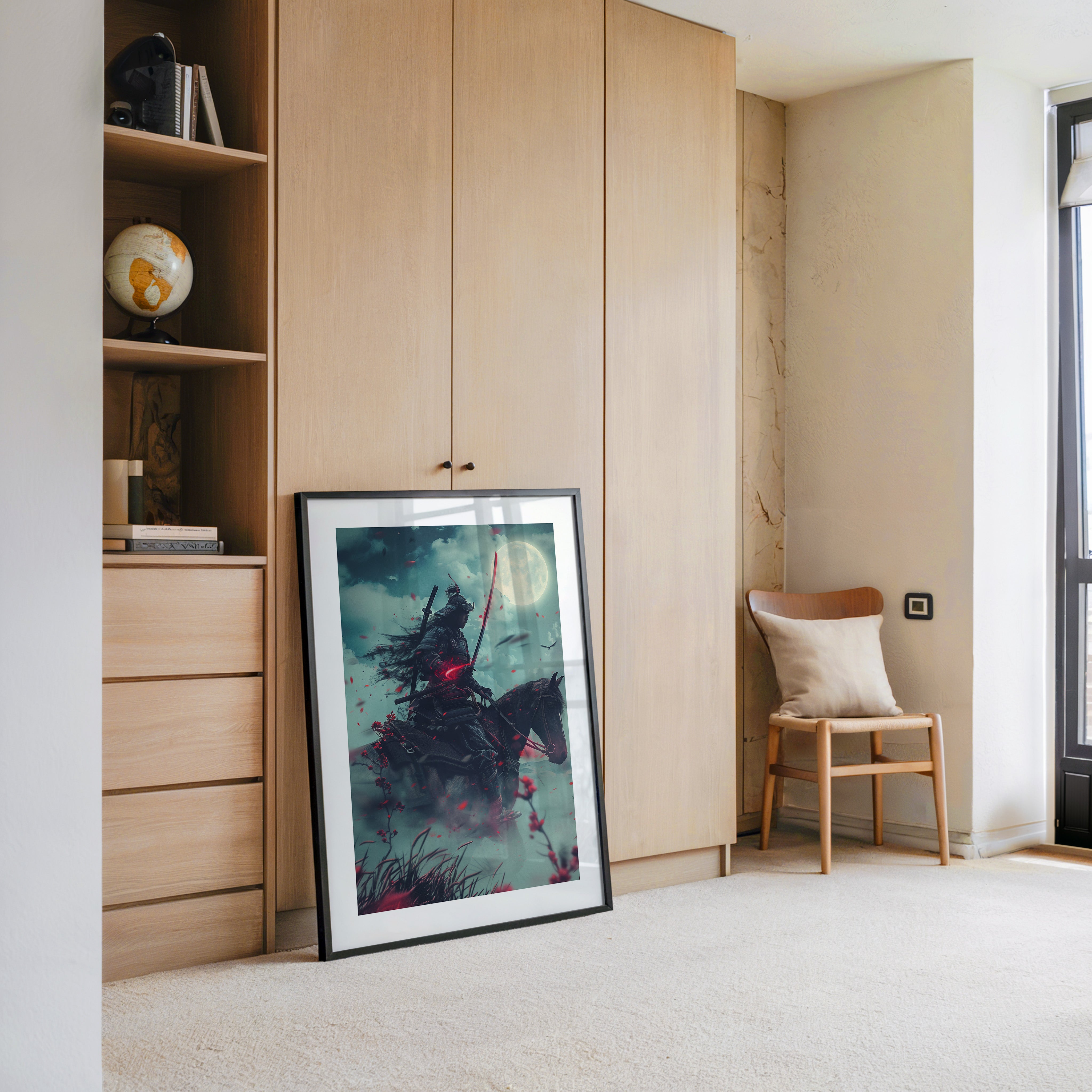 Samurai Reiter Mondlicht