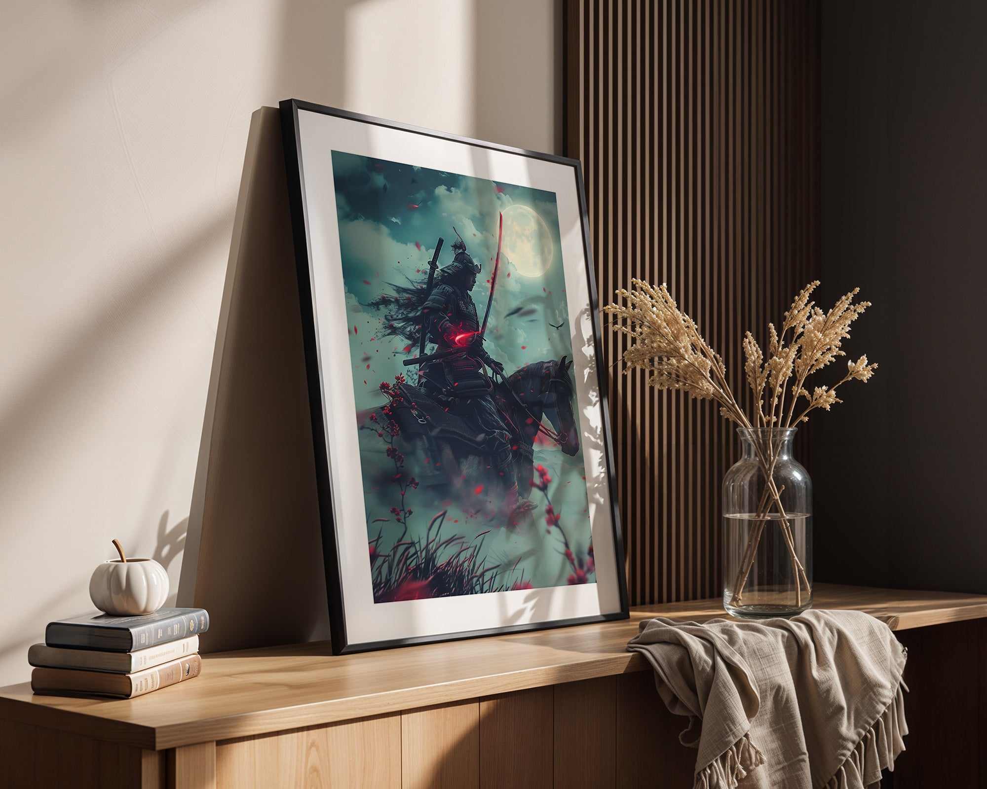 Samurai Reiter Mondlicht